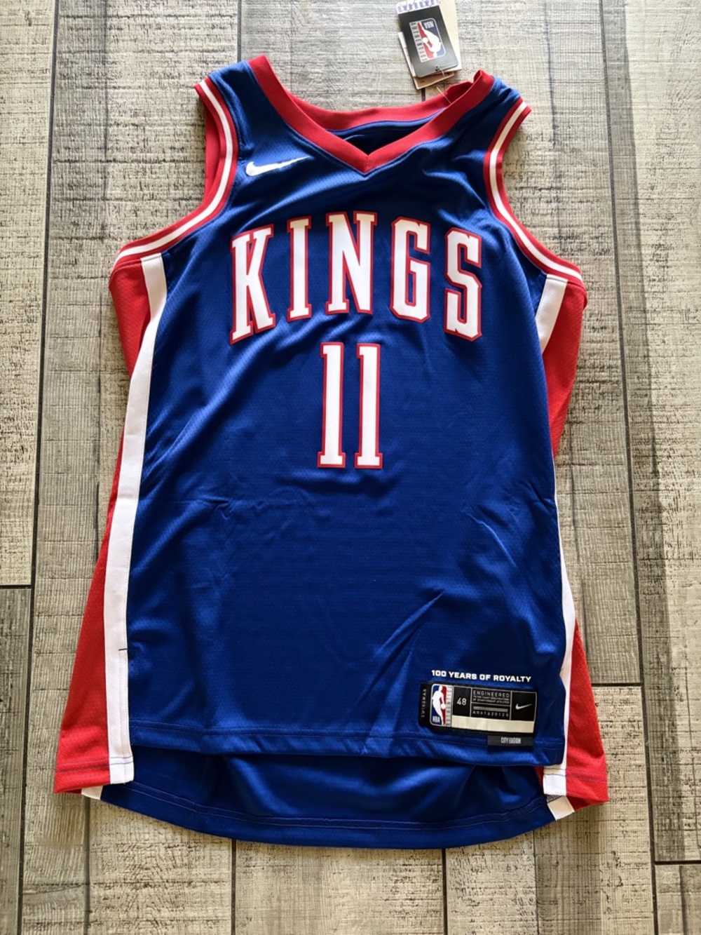 Nike Sacramento Kings Sabonis #11 City Edition Dri-FIT Basketball Jersey Blue 48